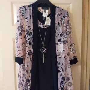 New with Tags Women's Size 12 R & M Richards 2 pc. Dress